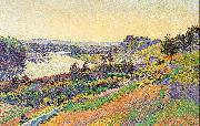 Luce, Maximilien The Seine at Herblay Spain oil painting artist